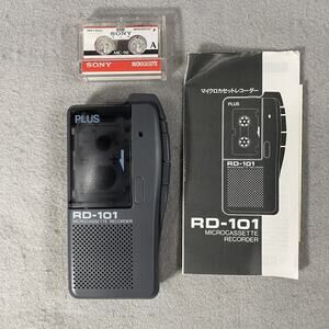 Vintage Plus Microcassette Recorder RD-101 Japan Made Working